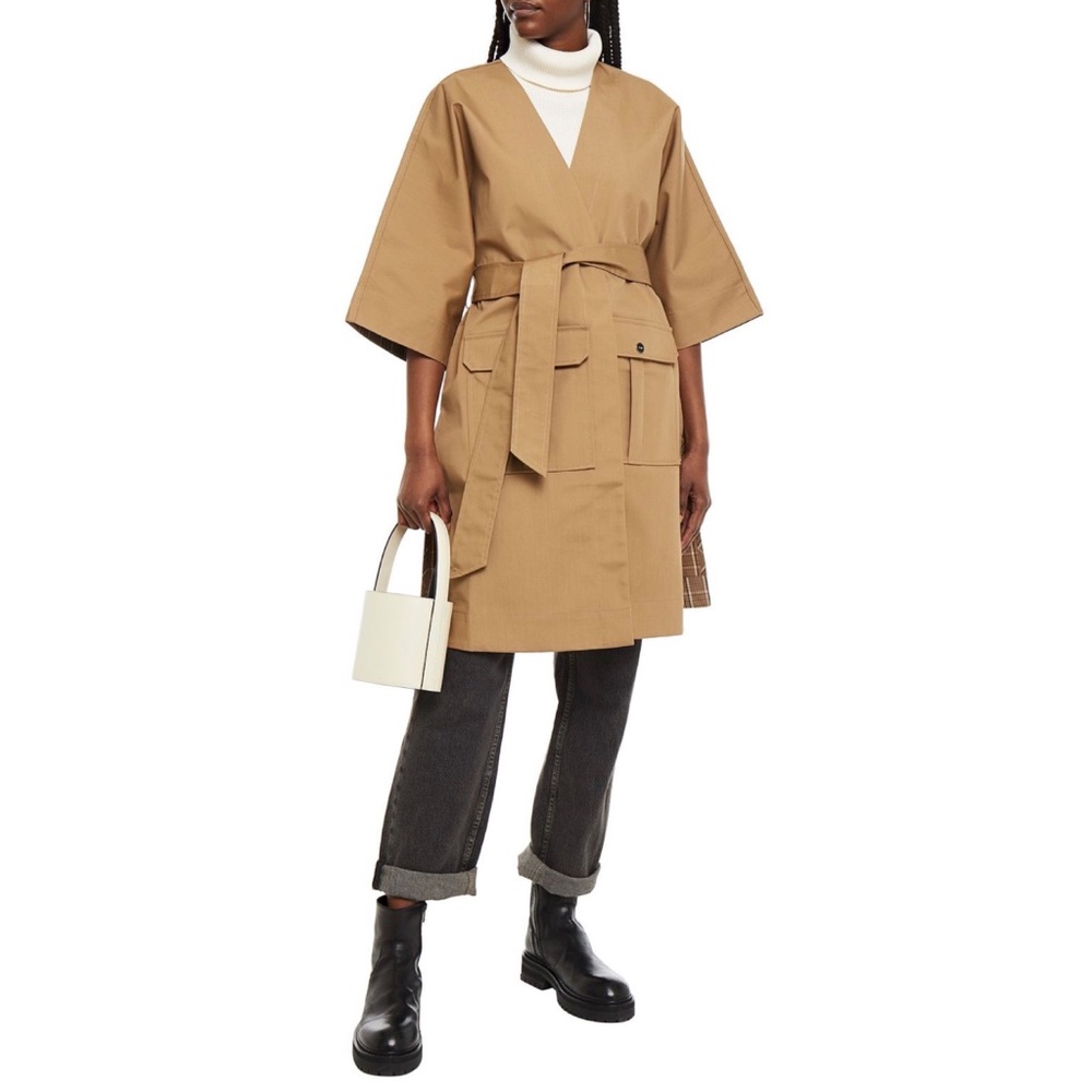 Ganni Kimono belted coat NWT